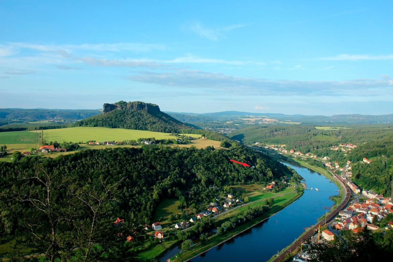 Luxusboofe - Ferienhaus Am Lilienstein Königstein an der Elbe Buitenkant foto