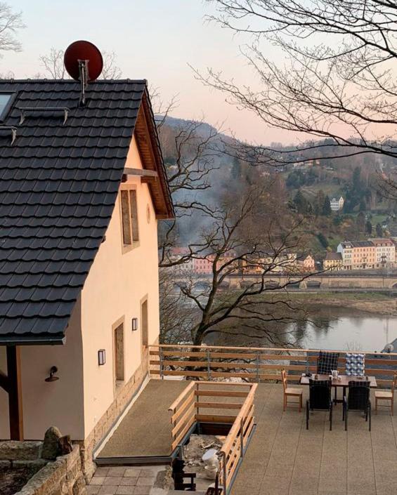Luxusboofe - Ferienhaus Am Lilienstein Königstein an der Elbe Buitenkant foto