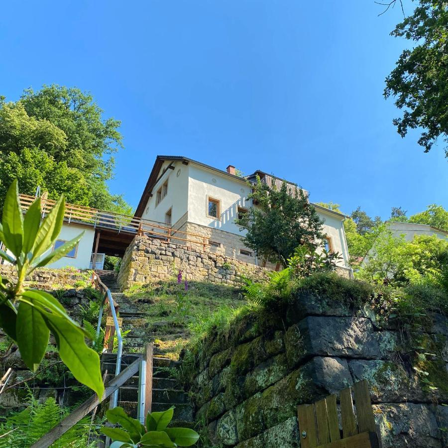 Luxusboofe - Ferienhaus Am Lilienstein Königstein an der Elbe Buitenkant foto